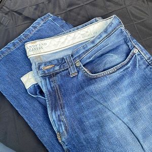 Mens lands end canvas relaxed fit jeans